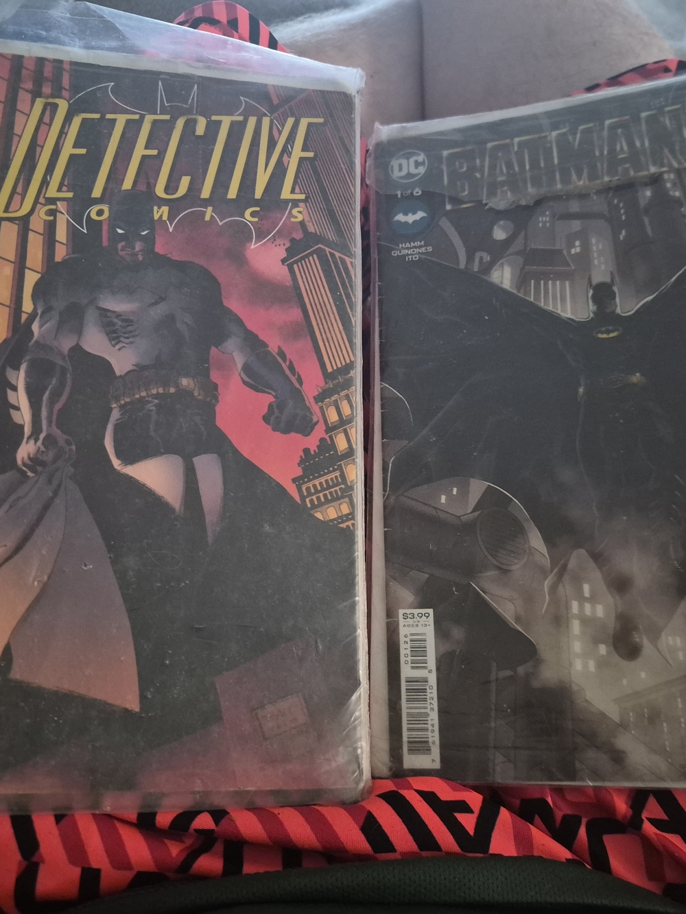 Detective Comics & Batman Comic Lot - Black and Red Covers